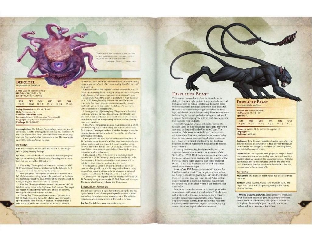 Dungeons & Dragons Monster Manual 5th Edition Juego De Rol - La