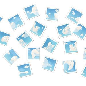 Juego De Mesa Clouds Blue Orange
