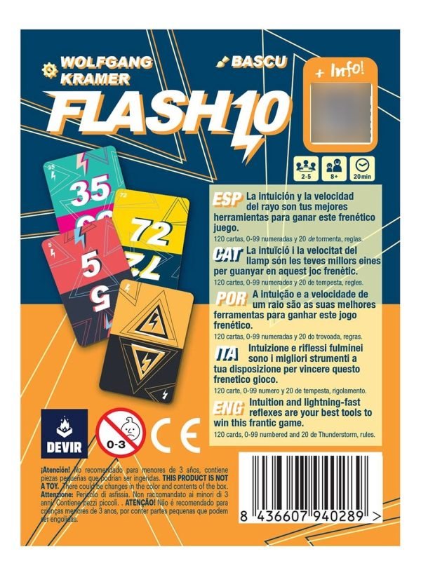 Flash 10 Juego De Mesa - Devir Pockets - Image 3