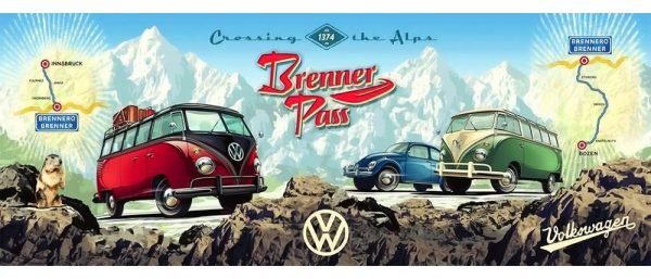 Ravensburger Cruzando Los Alpes Con Volks Wagen 1000 Piezas 14+ Rompecabezas - Image 6